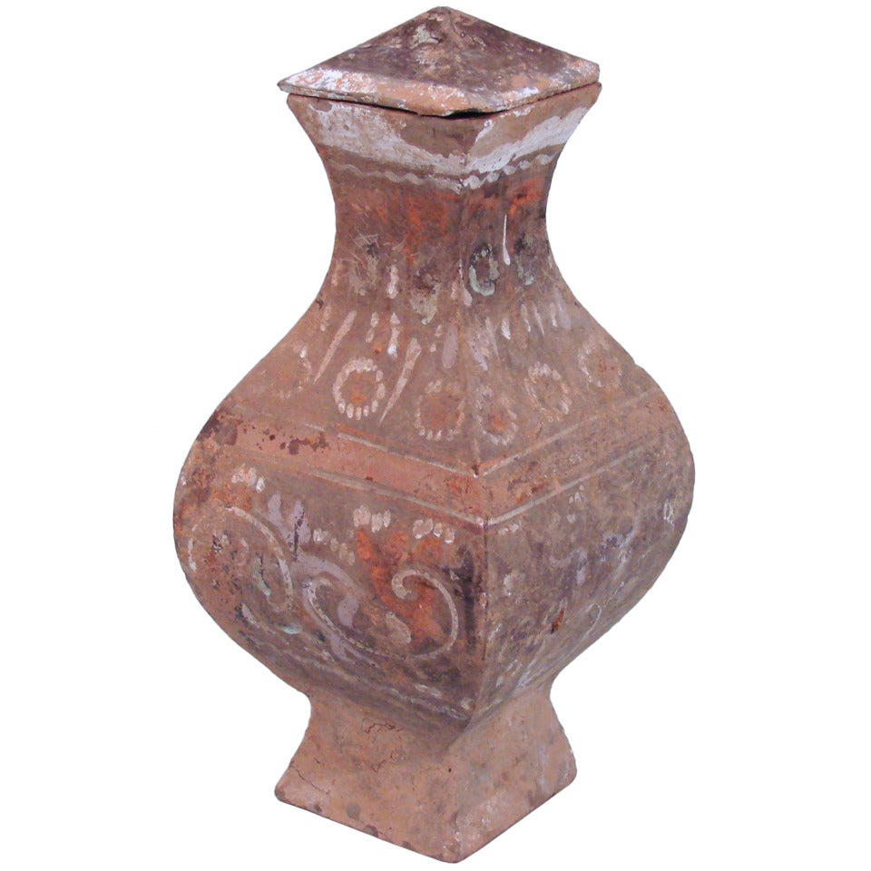 Chinese Han Copvered Vase Museum Mounted As Lamp
