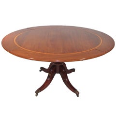 George III Mahogany Dining Table with Later Extensions