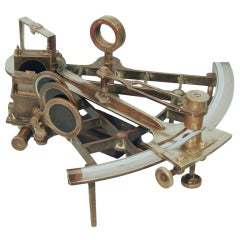 Scottish Brass Sextant by David Stalker, With Original Box