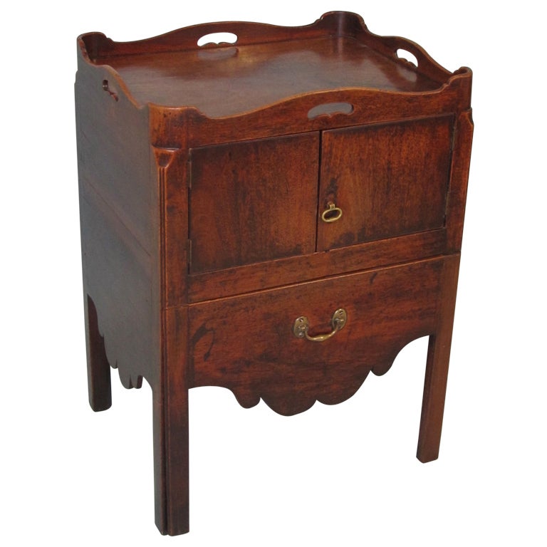 Mahogany Bedside Commode at 1stdibs