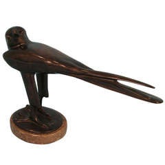 Bronze of a Falcon by Fritz Von Gravenitz