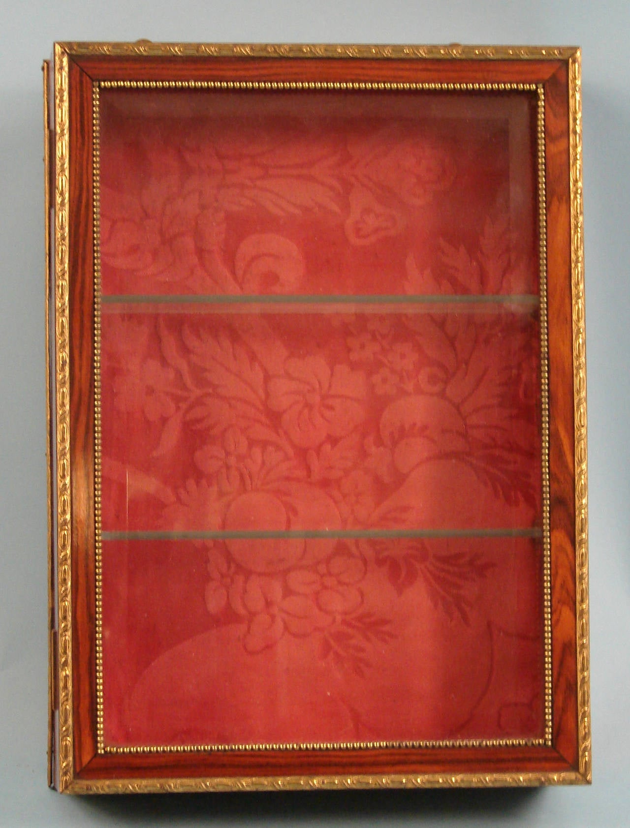 Rosewood Gilt Metal Mounted Small Display Case