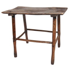 Rustic English Elmwood Windsor Table