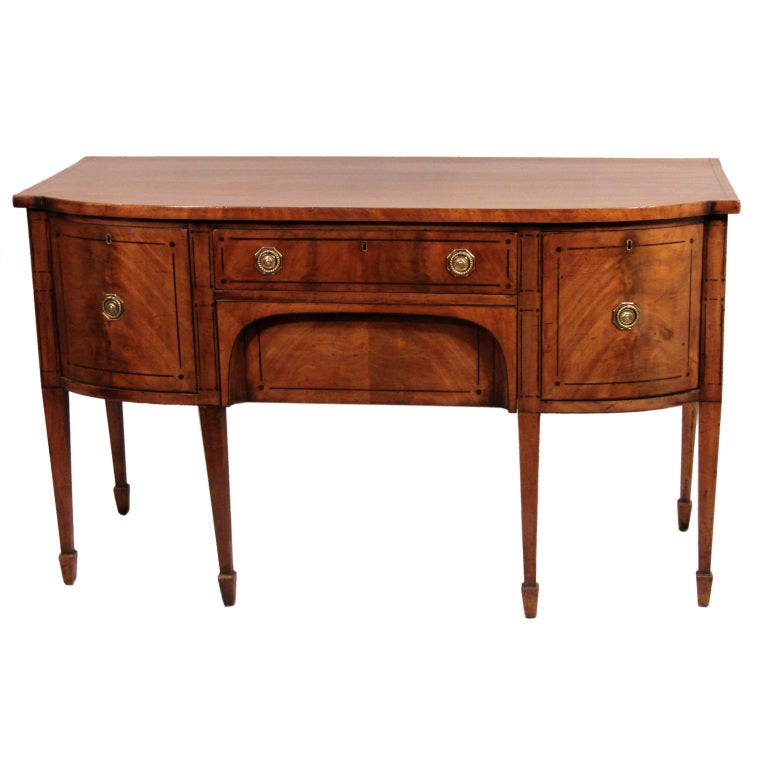Hepplewhite Inlaid Mahogany Sideboard at 1stdibs