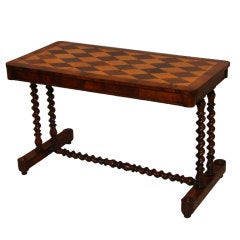 English Rosewood and Satinwood Low Table