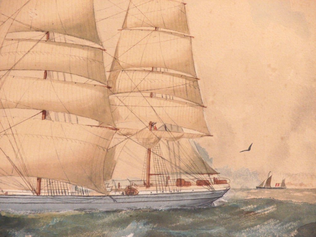 20th Century The 'Carbet Castle' at sea, attributed to William Edgar