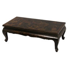 Black Chinoiserie Low Table