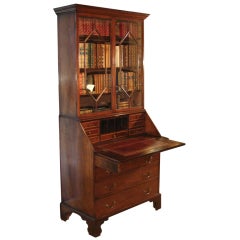 Georgian Mahogany Secretary Bookcase