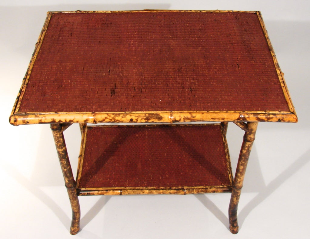 French A Victorian Bamboo  Side Table