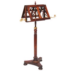 Late Regency Rosewood Duet Music Stand