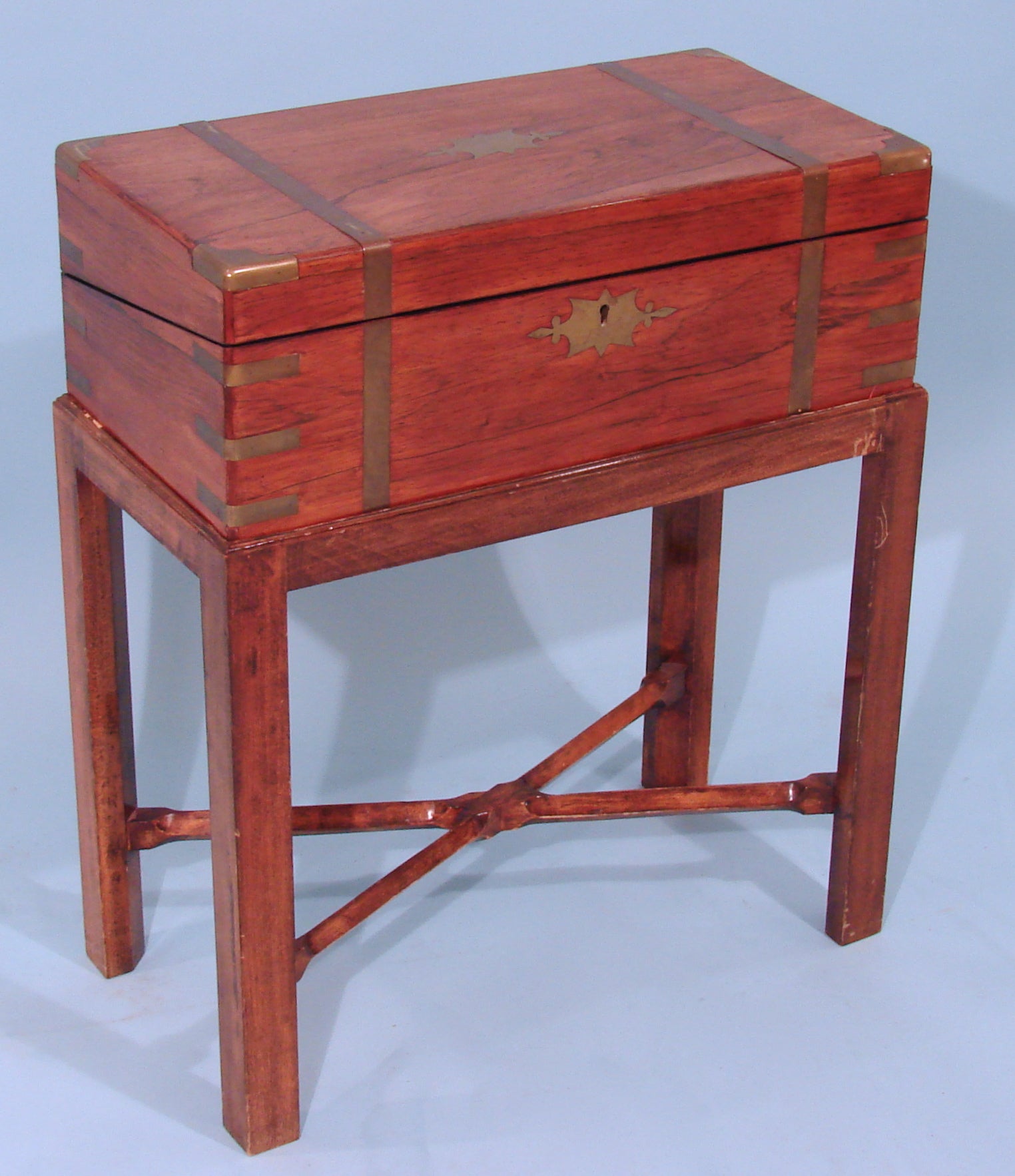 Regency Rosewood Lap Box On Later Stand