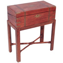 Regency Rosewood Lap Box On Later Stand Regency Rosewood Lap Box On Later Stand