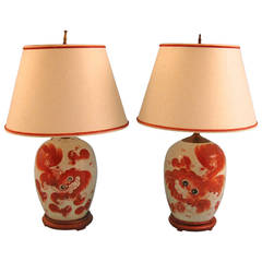 Chinese Earthenware Jars as Lamps
