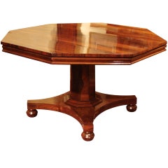 William IV Rosewood Octagonal Center Table