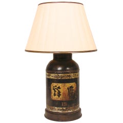 Antique Chinese Tea Canister Lamp