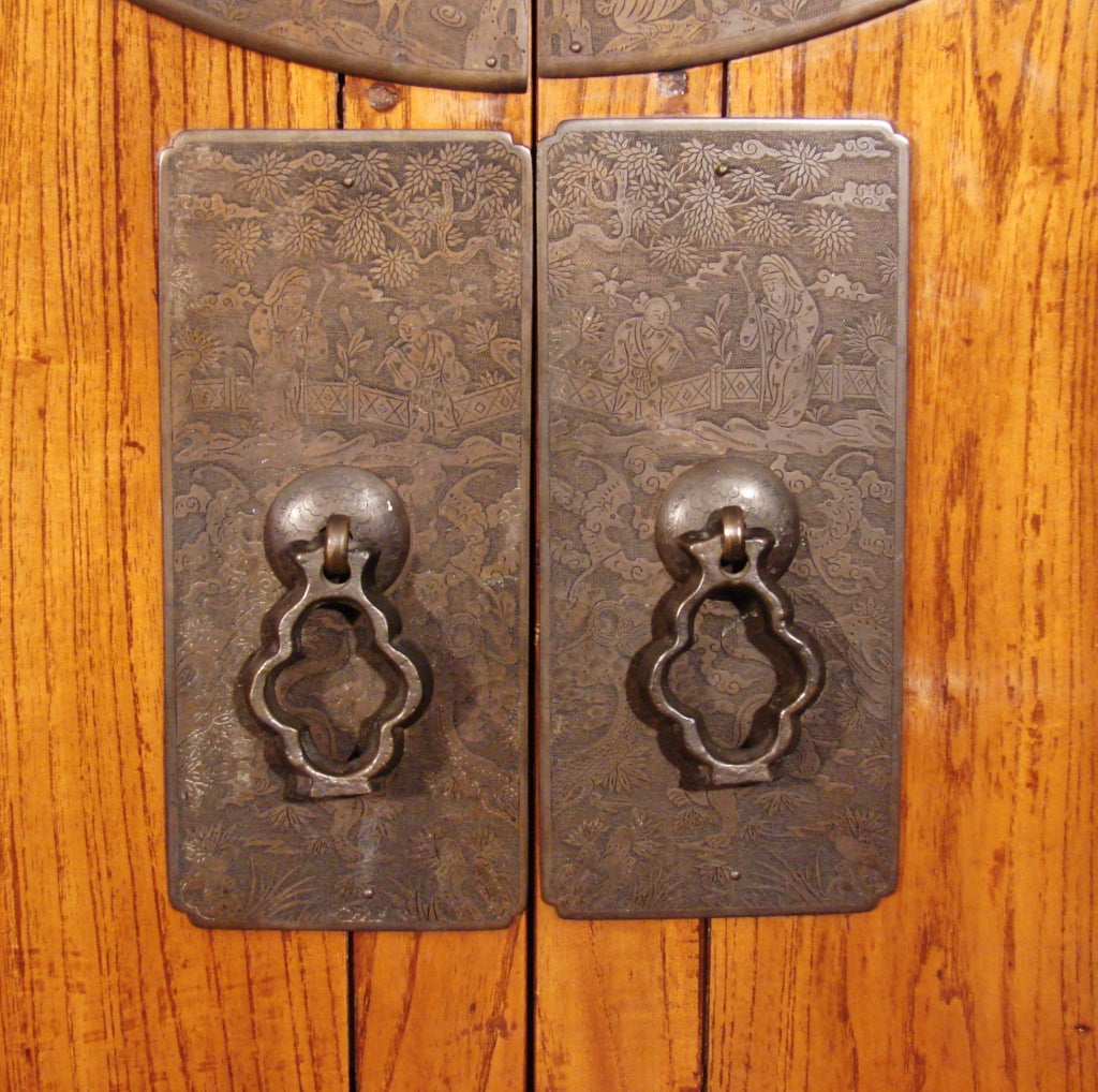 20th Century Chinese Hardwood 2 Door Cabinet