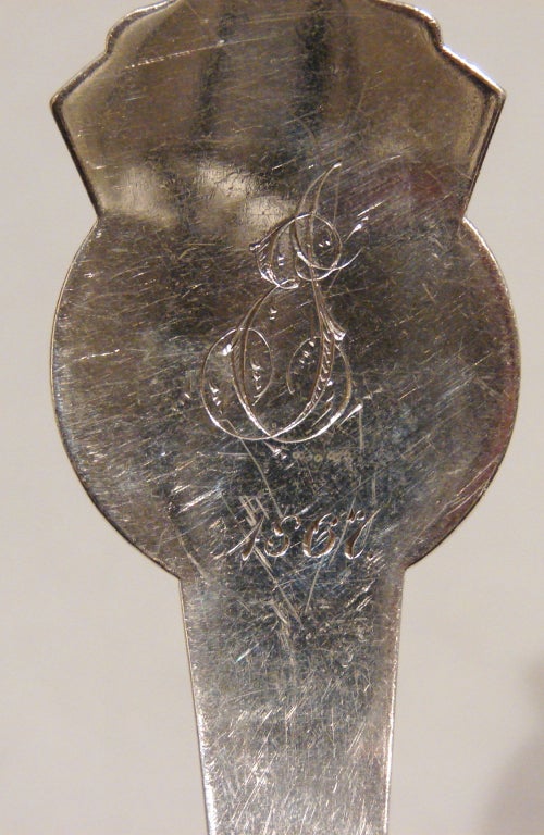 19th Century Gorham Medallion Ladle Retailed by Tiffany