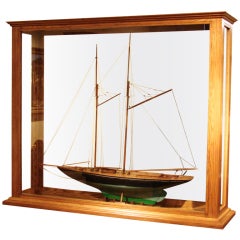 Large and Spectacular Cased Model of the New York Schooner "Enchantress"