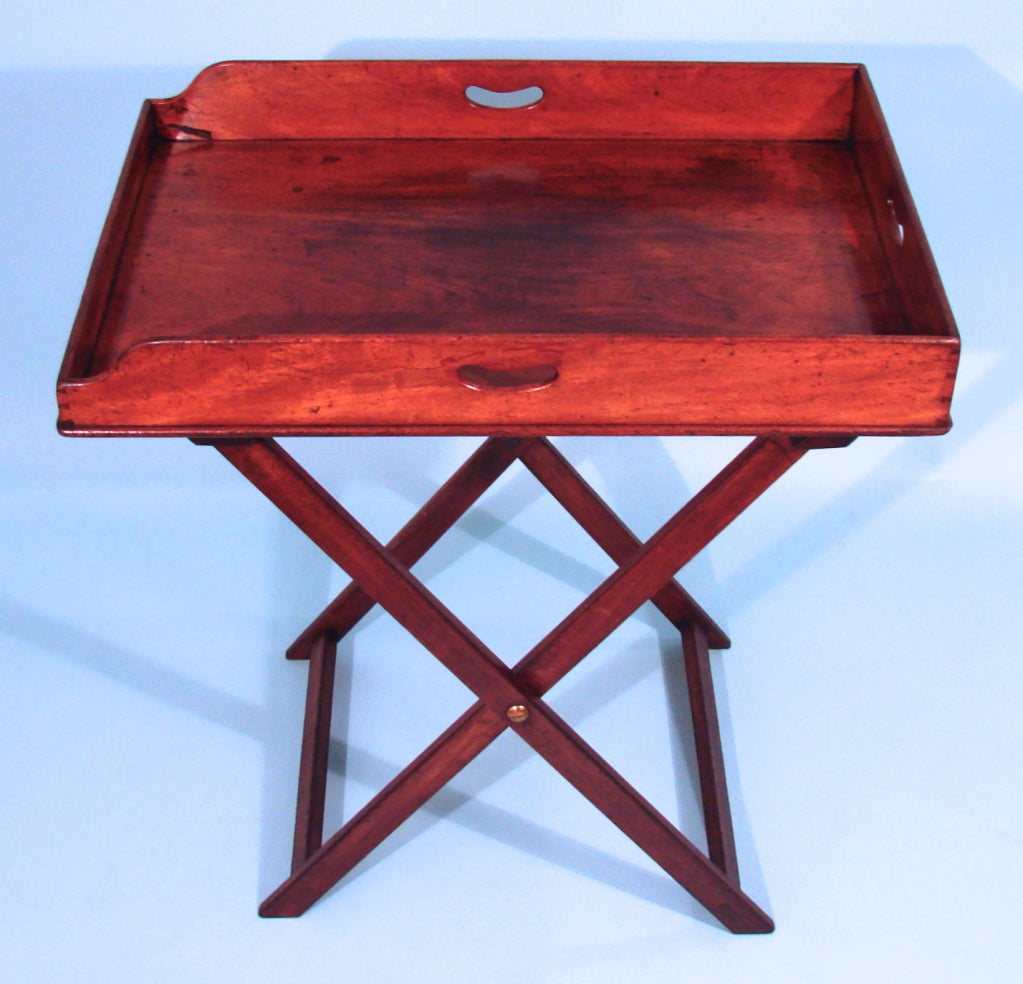 Signed Gillows Butler's Tray on Stand