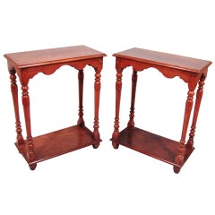 Pair of Louis XIII Style Walnut Tables