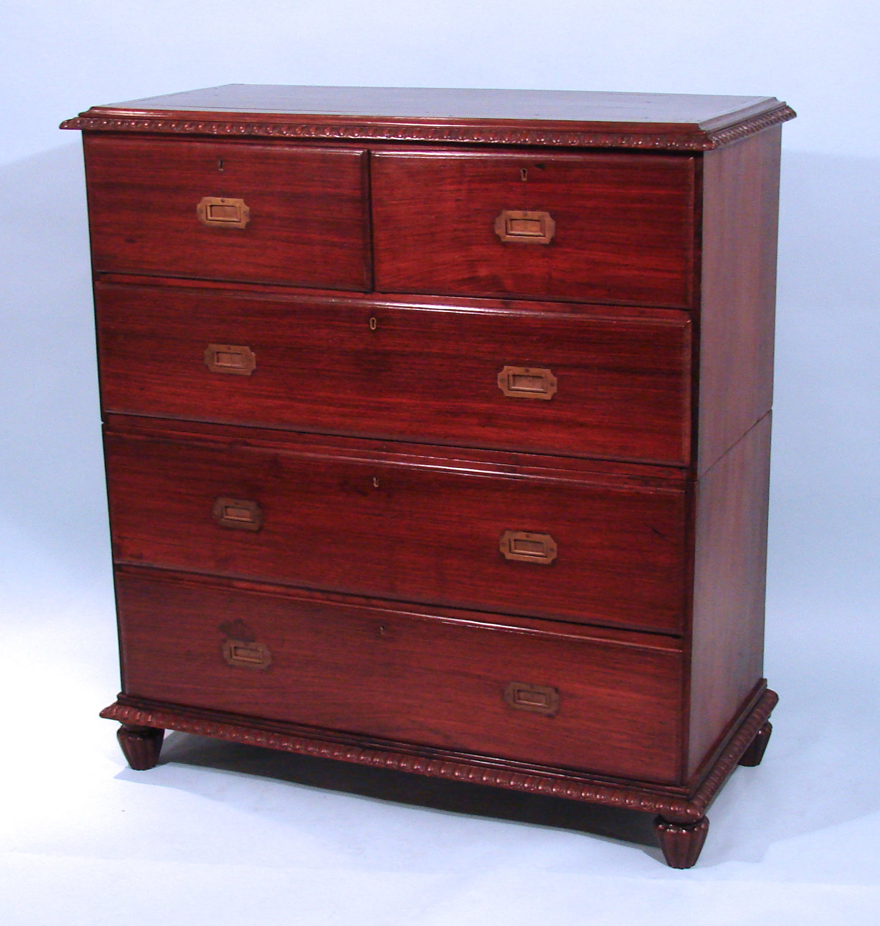 Anglo-Indian Rosewood Campaign Chest