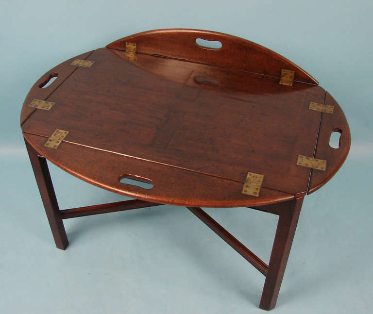 British Regency Mahogany Butler's Table on Later Stand