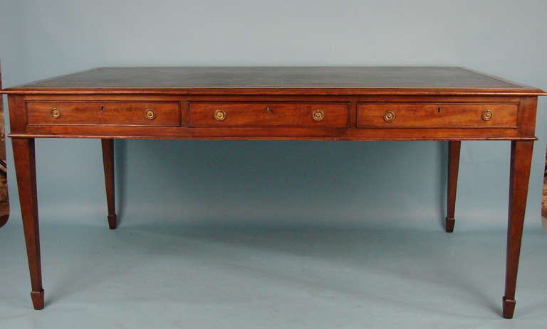 Hepplewhite Style English Mahogany Partners' Writing Table