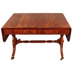 Regency Mahogany Rosewood Crossbanded Sofa Table