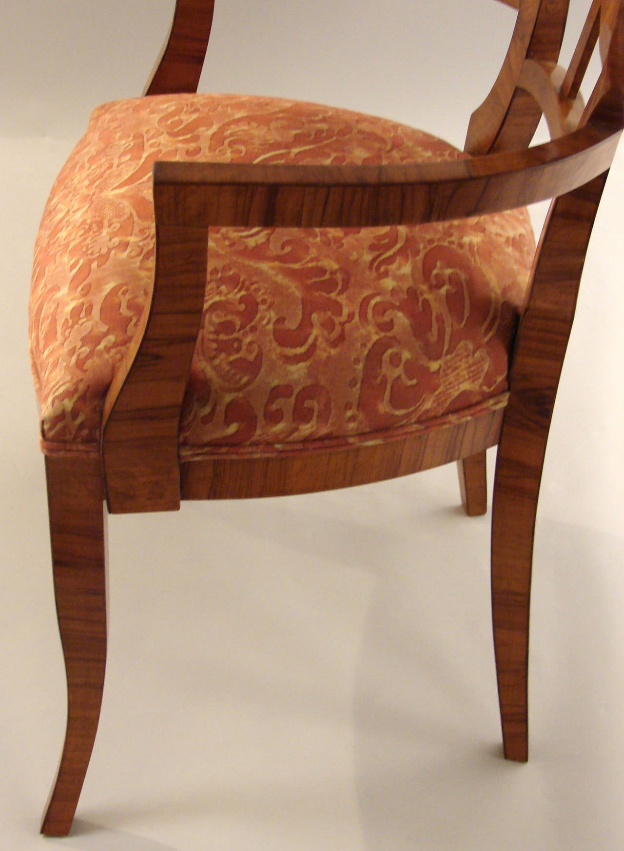 19th Century Walnut Biedermeier Armchair