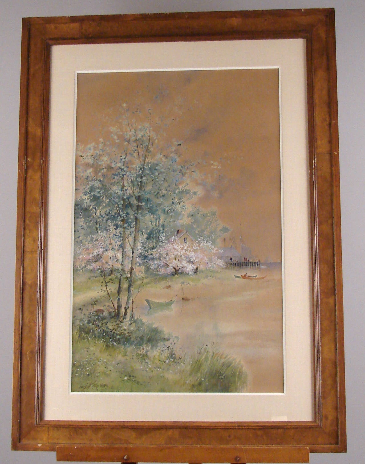 Louis Harlow Pair of Large Watercolors