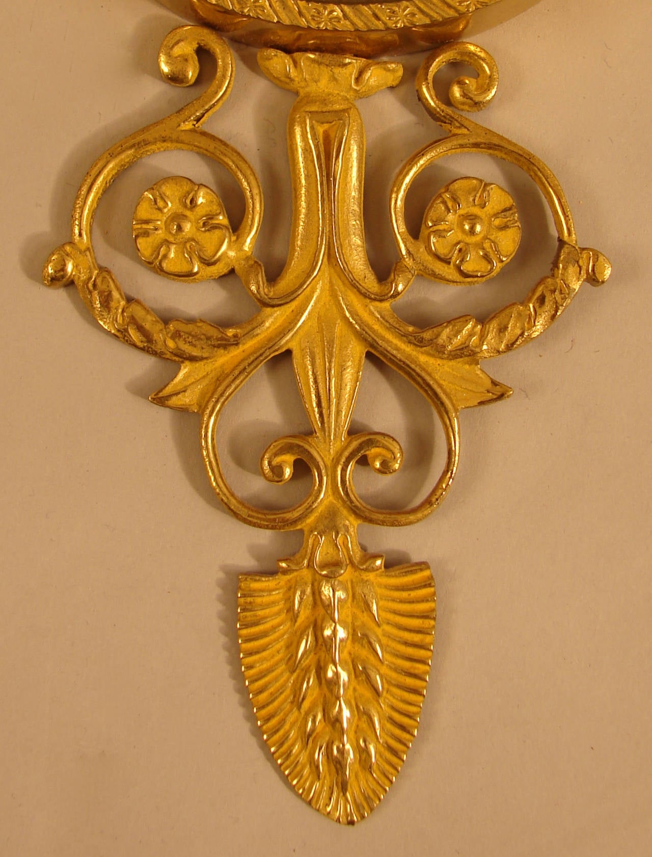 Neoclassical Pair of Ormolu Empire Style Sconces