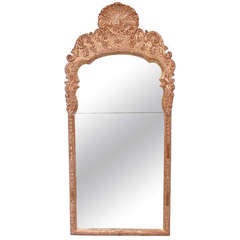 Antique Northern European Giltwood  Mirror in the English Taste
