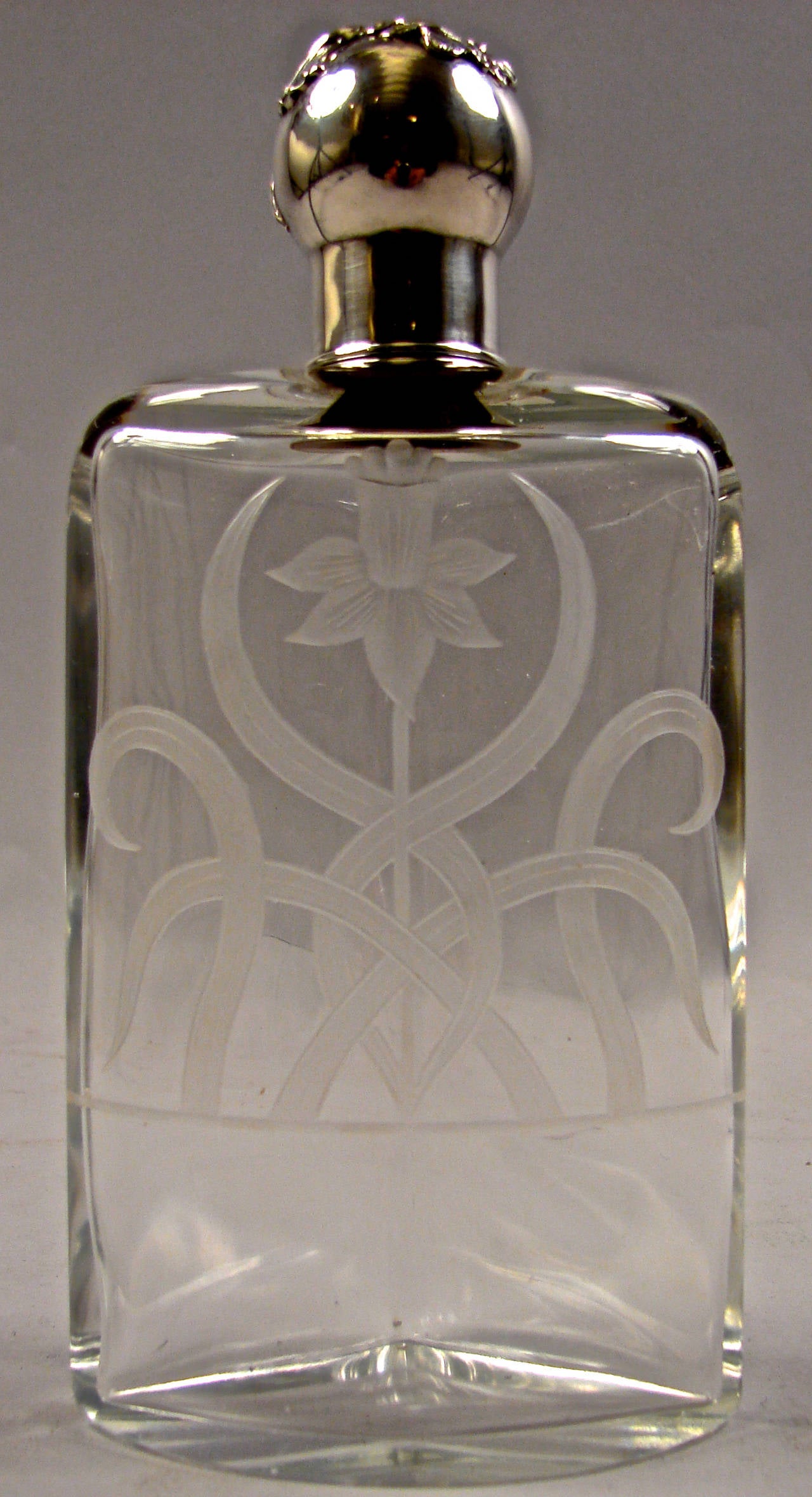Other Rare Art Nouveau Three Bottle Decanter Set by Shreve & Co., San Francisco