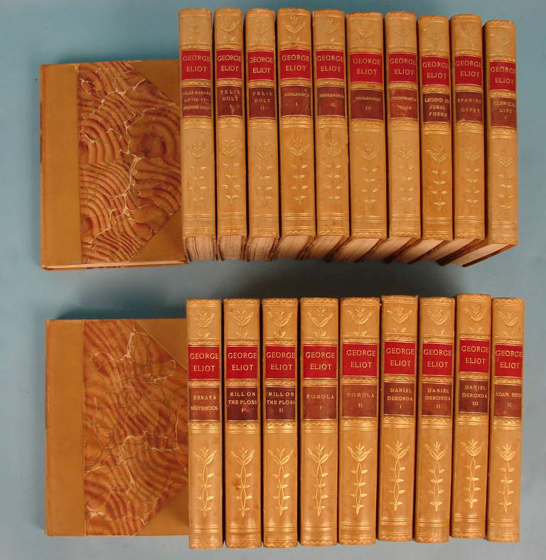 Leather Bound Set The works of George Eliot 21 Volumes