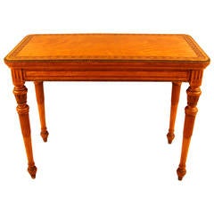 Superb Quality English Satinwood Bronze-Mounted Flip Top Games Table