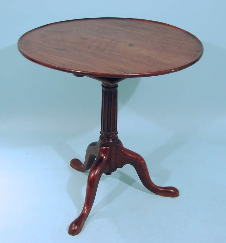 English Mahogany Flip-Top Table