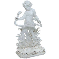 English Cast Iron Umbrella Stand Depicting the Baby Hercules