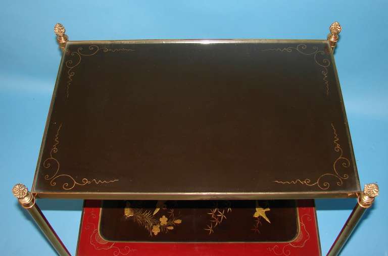 Pair of Custom Brass Side Tables In Good Condition In San Francisco, CA
