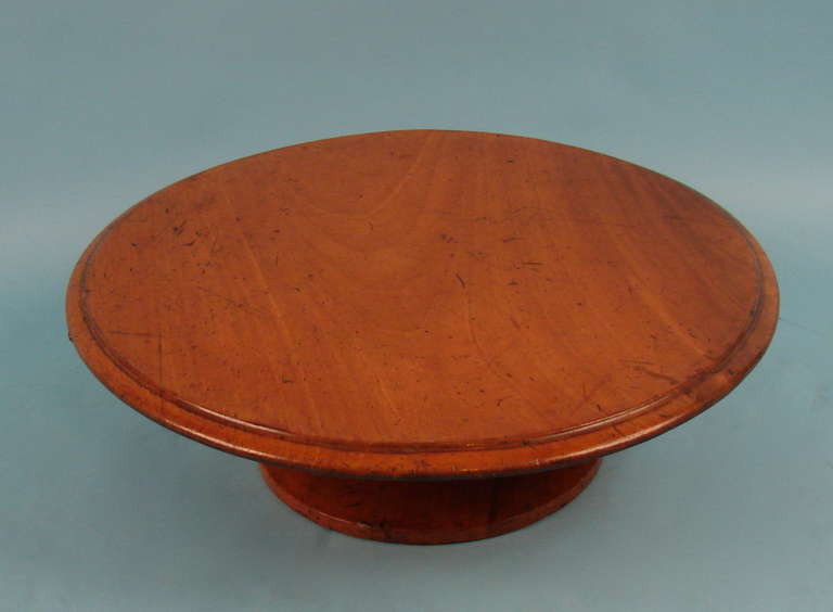English Mahogany Lazy Susan