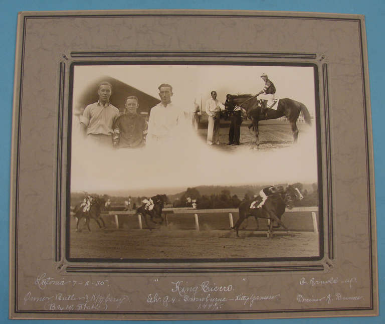 American Interesting Group of Vintage Thoroughbred  Racing Images