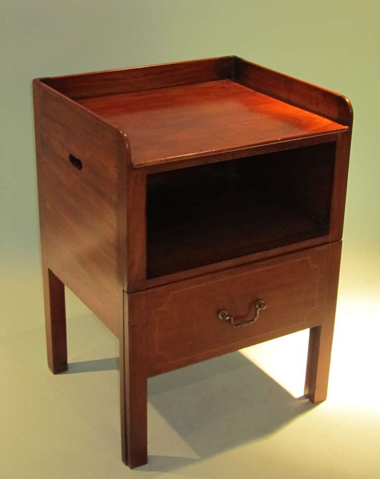Regency Mahogany Bedside Cabinet