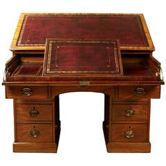 Regency Mahogany Architect's Desk Attributed to Gillows