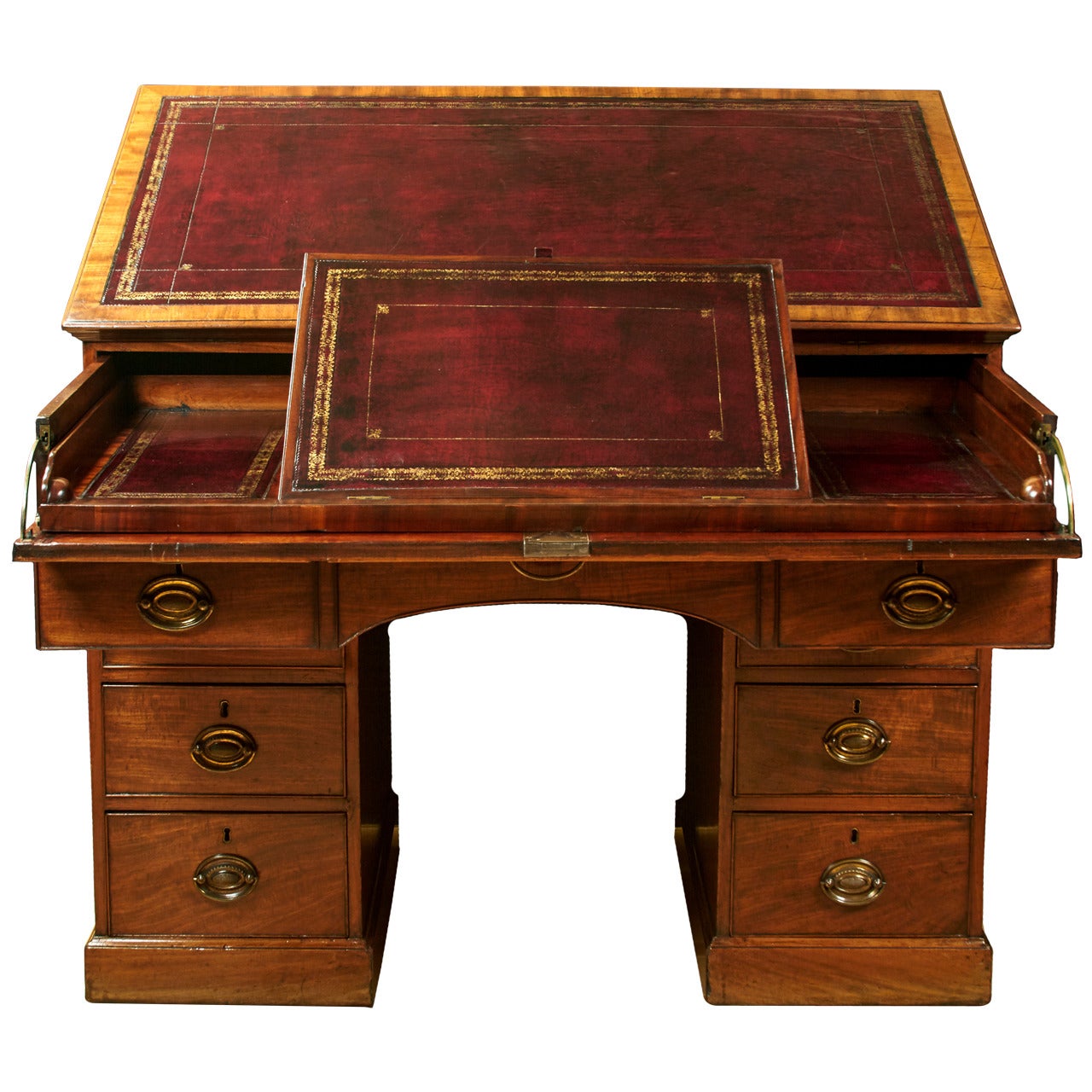 Regency Mahogany Architect's Desk Attributed to Gillows