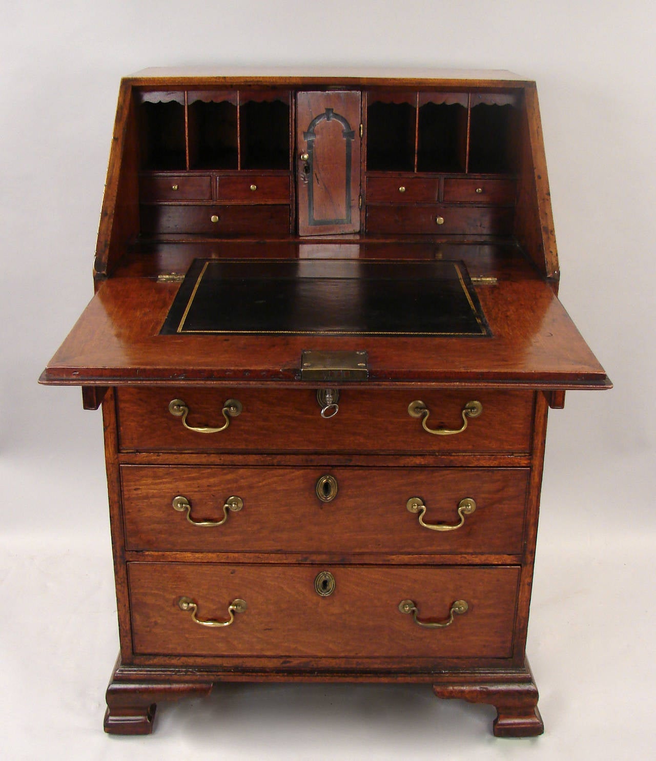 Small George III Mahogany Bureau