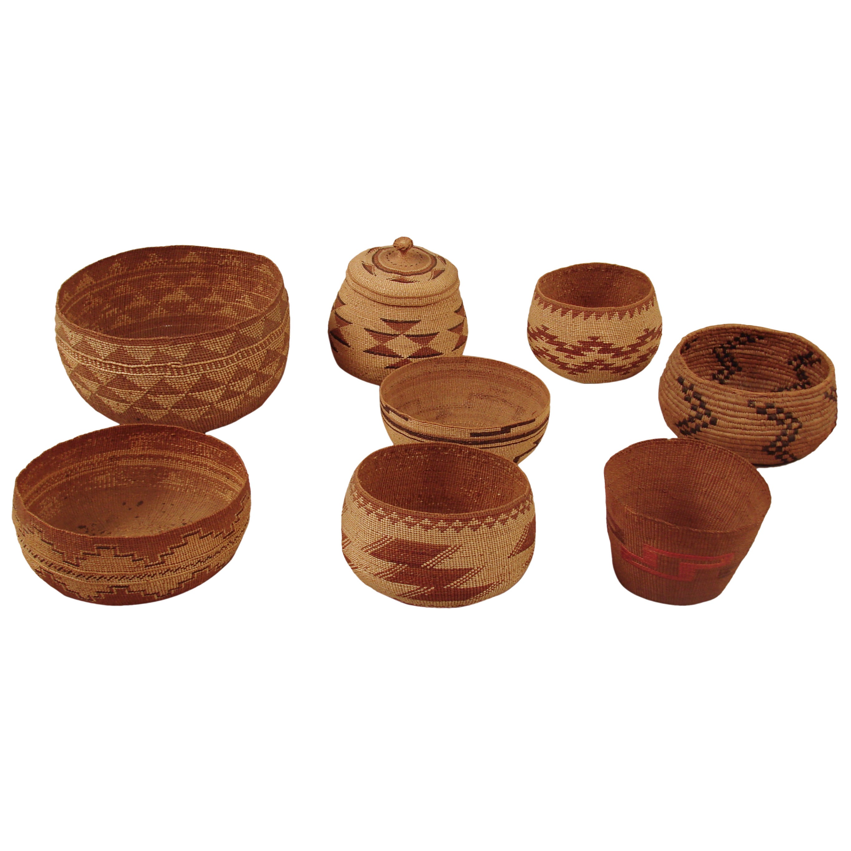 Collection of California Native American Baskets