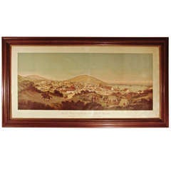 Antique San Francisco Chromolithographic  Printed by H. S. Crocker