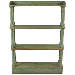 Victorian Painted Open Bookcase or Étagerè