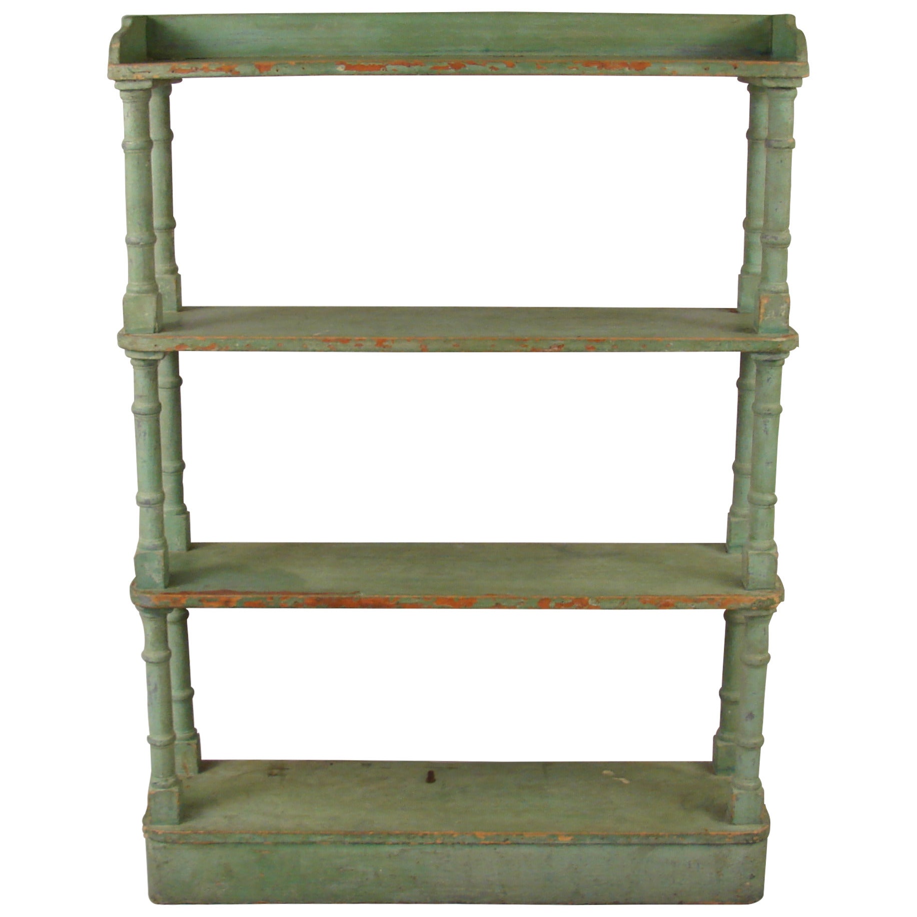 Victorian Painted Open Bookcase or Étagerè