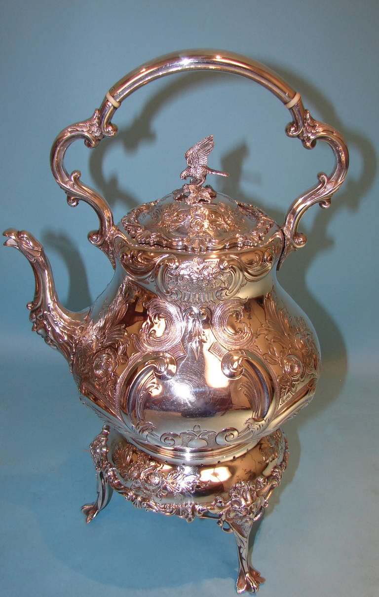 Victorian English Sterling Silver, Six Piece Tea and Coffee Service