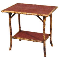 A Victorian Bamboo  Side Table